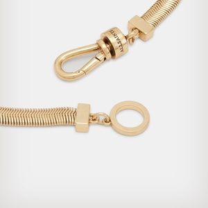 NEW: All Saints gold plated snake chain
